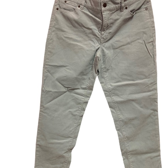 Talbots New without tag light blue corduroy boyfriend relaxed pants 10 petite - Picture 3 of 7